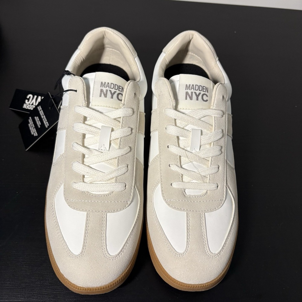 Madden NYC White& beige Mens Shoes SIZE 9 NWT And Box - Picture 5 of 6